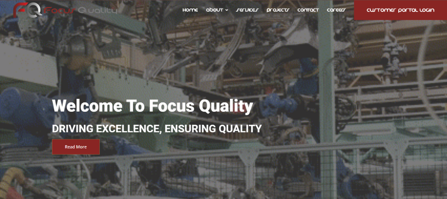 FocusQuality Website project Image